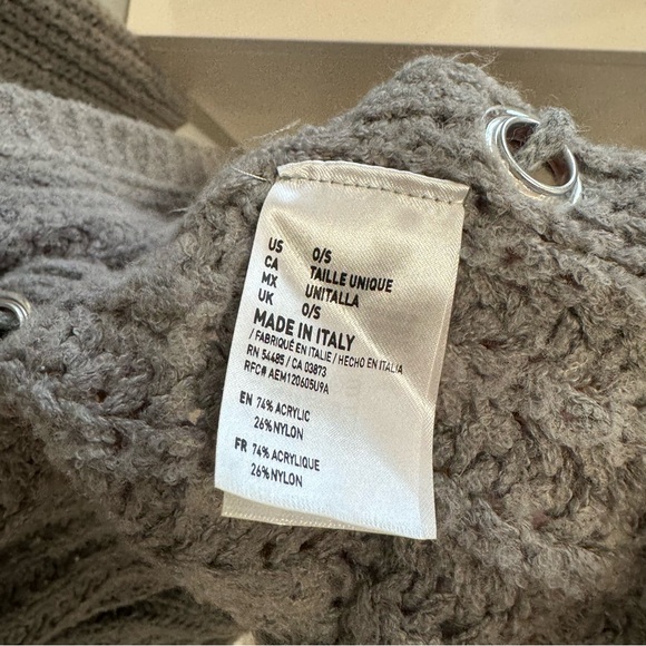 Chunky Oversized Gray Knit Cardigan - Picture 5 of 6